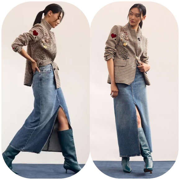 Agolde Dresses & Skirts - NWT Agolde Leif Denim Blue Skirt Size 10